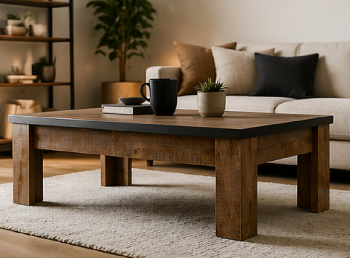 Table basse rectangulaire 120 cm Emie