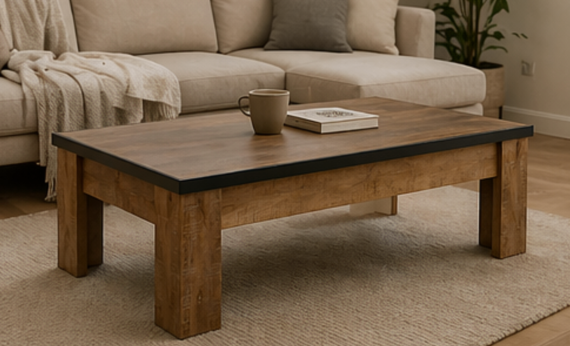 Table basse rectangulaire 120 cm Emie