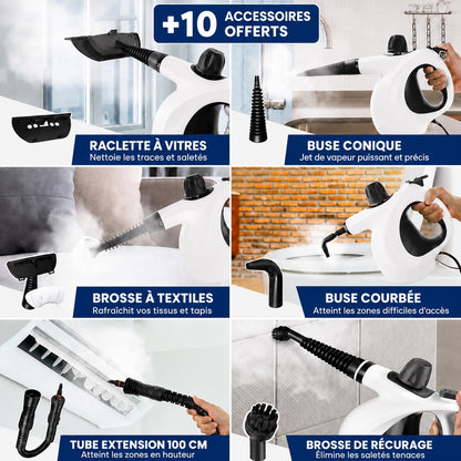 Nettoyeur Vapeur à Main 10-en-1 SteamEasy™